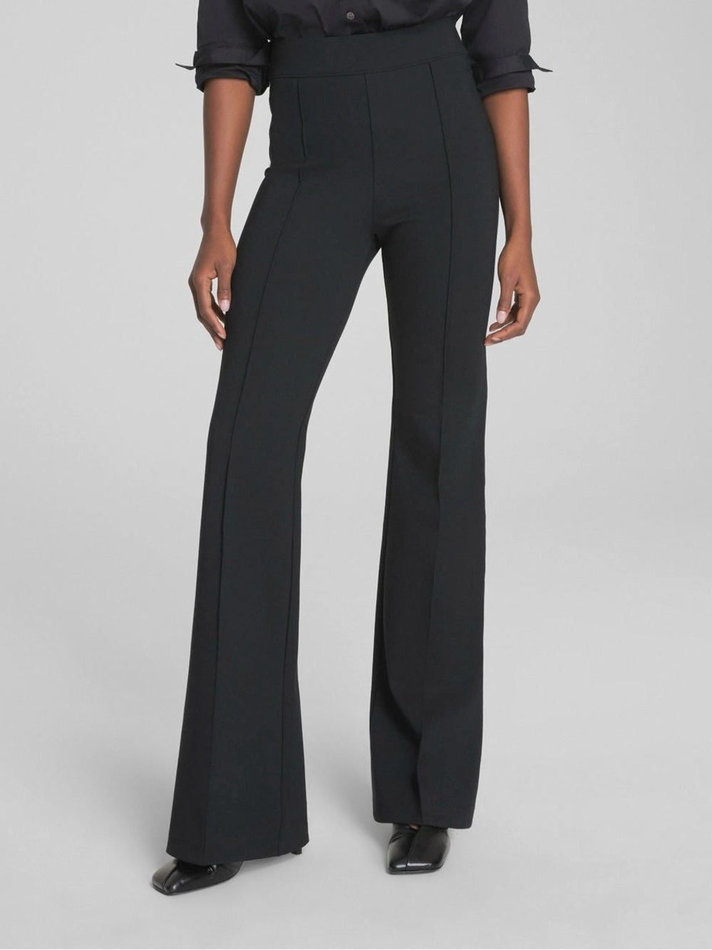 SPANXsupersmooth PerfectFit Ponte Flare Pant Black Size XL